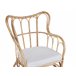 Beliani Conjunto lounge Rattan/vime BRINDISI Creme