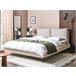 Beliani Cama com estrado Bombazine MELLE 175x240 Bege