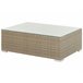 Beliani Conjunto lounge Ratan sintético MAESTRO Branco/ Bege