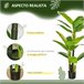 Bananeira Artificial PEVA, PE, Cimento HOMCOM, casa - decoração Verde