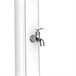 Starmatrix RIOXXL Chuveiro de polietileno curvo aquecido a energia solar Altura 226 cm, Branco Branco