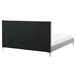 Beliani Cama com estrado Veludo AMBERT 168x212 Cinza