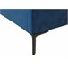 Beliani Cama com estrado Veludo SEZANNE 170x215 Azul Marino
