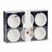Conjunto de 6 porcelanas redondas multiusos coleção VESSIA Branco
