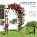 Arco para Jardim Aço Outsunny Preto