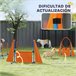 Conjunto de Treino e Agilidade ABS, PE, Tecido Oxford PawHut Laranja