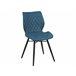 Beliani Silla de comedor LISLE Azul Marino