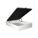 Canapé com colchão com mesinha de cabeceira 150x190 Branco