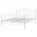 Beliani Cama com estrado Metal LYRA 162x209 Branco