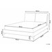 Beliani Cama com estrado Veludo MELLE 196x233 Cinza