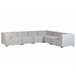 Beliani Conjunto lounge AREZZO Cinza Claro