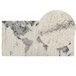 Beliani Shaggy (pelos longos) SEVAN 80x150 Branco/ Bege