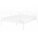 Beliani Cama com estrado Metal ANTLIA 148x209 Branco