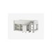 Cama compacta 90x200 cm GAME branca e cinza Branco/cinza