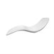 Sined ANTARES Luxo em fibra de vidro chaise longue Ideal para uso intensivo ao ar livre, Branco Branco