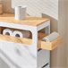 Armário de casa de banho BZR54-W SoBuy Branco