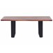 Beliani Mesa de jantar GREYTON 68x118 Castanho