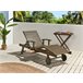 Beliani Cadeira lounge/relax AMANTEA Castanho