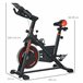 Bicicleta Estática Aço e ABS HOMCOM Vermelho