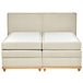 Beliani Cama continental con almacenaje Poliéster DYNASTY 200x217 Bege