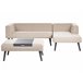 Beliani Conjunto lounge SORRIVOLI Bege