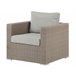 Beliani Conjunto lounge CONTARE Cinza Claro