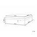 Beliani Cama com estrado Aço VAURS 147x206 Branco