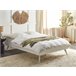 Beliani Cama com estrado MDF BERRIC 148x202 Branco