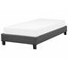 Beliani Cama com estrado Poliéster ROANNE 99x211 Bege