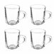 Conjunto de 4 xícaras de café com alça coleção VIVALTO Transparente
