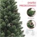 Árvore de Natal Plástico e Aço HOMCOM, casa - natal Verde