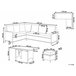 Beliani Conjunto lounge LACONA Cinza Escuro