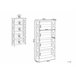 Beliani Estante FOSTER 80 Branco