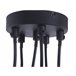 Beliani Candeeiro de tecto CESTOS Preto
