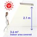 Sined CALORE BIANCO 1500 Cerâmico Aquecedor Infravermelho 1500W, Branco Branco