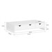 Suporte para ecrã de monitor BBF03-W SoBuy Branco