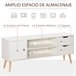 Armário de TV Particle Board HOMCOM 120 Branco