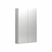 Armário multiuso com 2 portas com efeito madeira 70 Branco Brillo