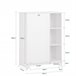 Armário de banho com 1 cesto e 3 prateleiras BZR105-W SoBuy Branco