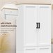 Armário de Cozinha Melamina de Madeira HOMCOM 60 Branco