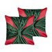 Beliani Almofada decorativa MARSHMALLOW Vermelho
