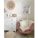 Beliani Cojín decorativo ALYSSUM 45x45 Branco/ Bege