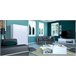 Aparador alto DUNE 2 portas com led branco brilhante Branco Brillo