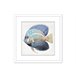 Pintura PEZ TROPICAL 42x42cm marca MARCOMUEBLE  Branco/ Azul