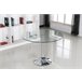Pack Mesa Redonda de Vidro Temperado + 4 Cadeiras  Estilo Nórdico 90x90 Branco