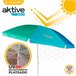 Guarda-sol com proteção UV50 Aktive Beach Multicor