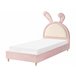Beliani Cama infantil Terciopelo LALLIAS Creme
