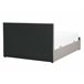 Beliani Cama com estrado Pele sintética ROCHEFORT 150x214 Cinza Escuro