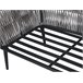 Beliani Conjunto lounge Ratan sintético PREVEZA Cinza Claro