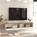 Suporte para TV de parede Lapinlahti aglomerado [en.casa] 180 Branco